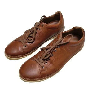 Allen Edmonds PORTER CITY Leather Casual Derby Leather Sneakers Size 11 Brown